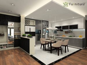 thiết kế nội thất phòng bếp
